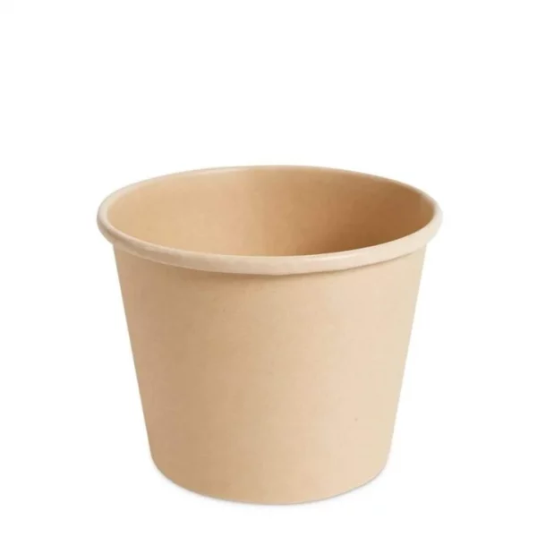 Envase Sopero 21oz. (621ml) de Fibra de Bambú + PLA Caja con 500 pzas, biodegradable, compostable, envío incluido nacional (paquetexpress)